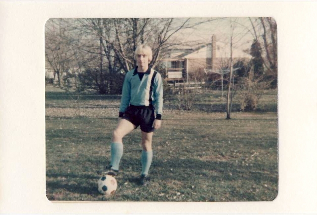 Mark Riffe in the JDHS soccer team uniform.  What ever happened to real shorts!